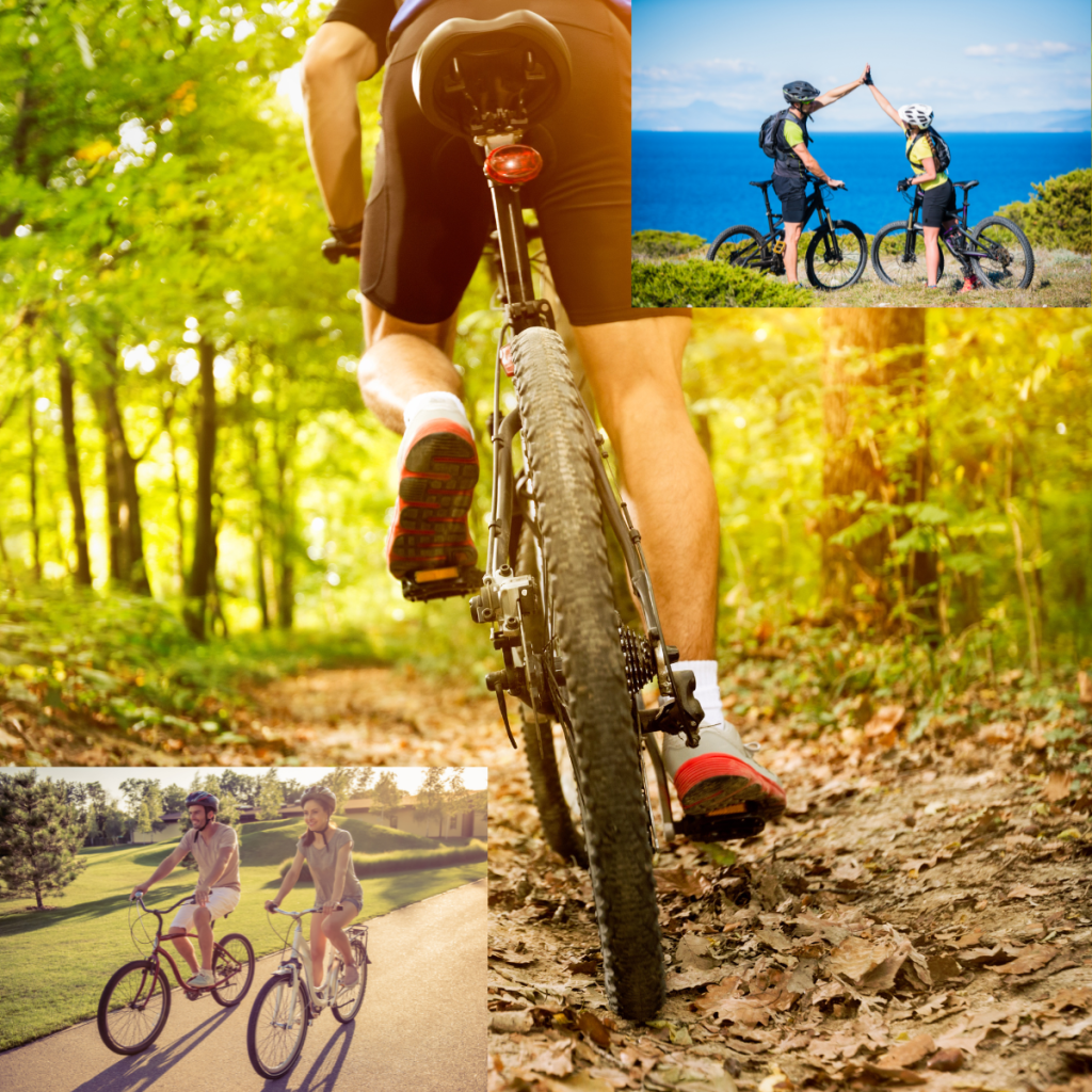 outdoor activities for adults bike riding people