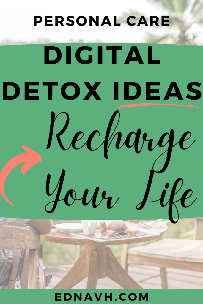 Pinterest pin digital Detox Ideas