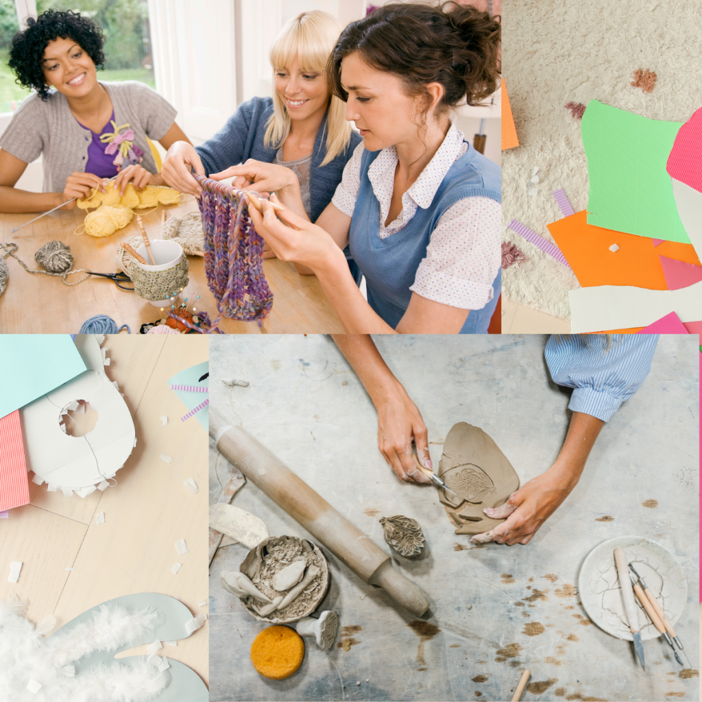 creative activities for adults ladies crafting, fun activities